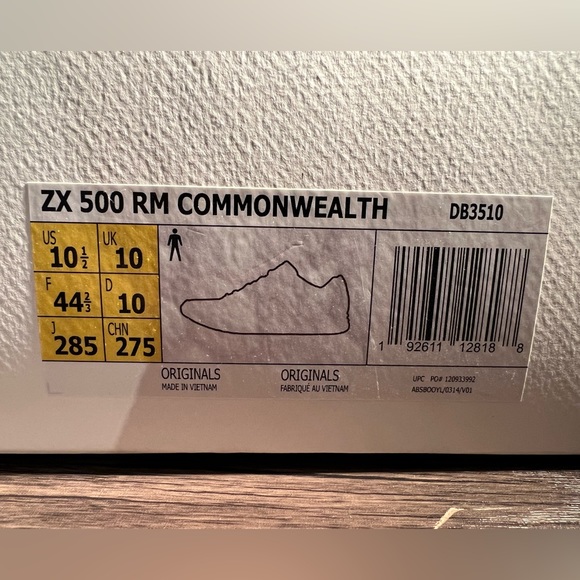 ADIDAS COMMONWEALTH X ZX 500 RM 'COASTAL LIVING' SIZE 10.5 - Picture 8 of 10